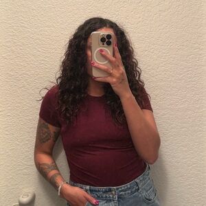 •• Maroon Bodysuit ••